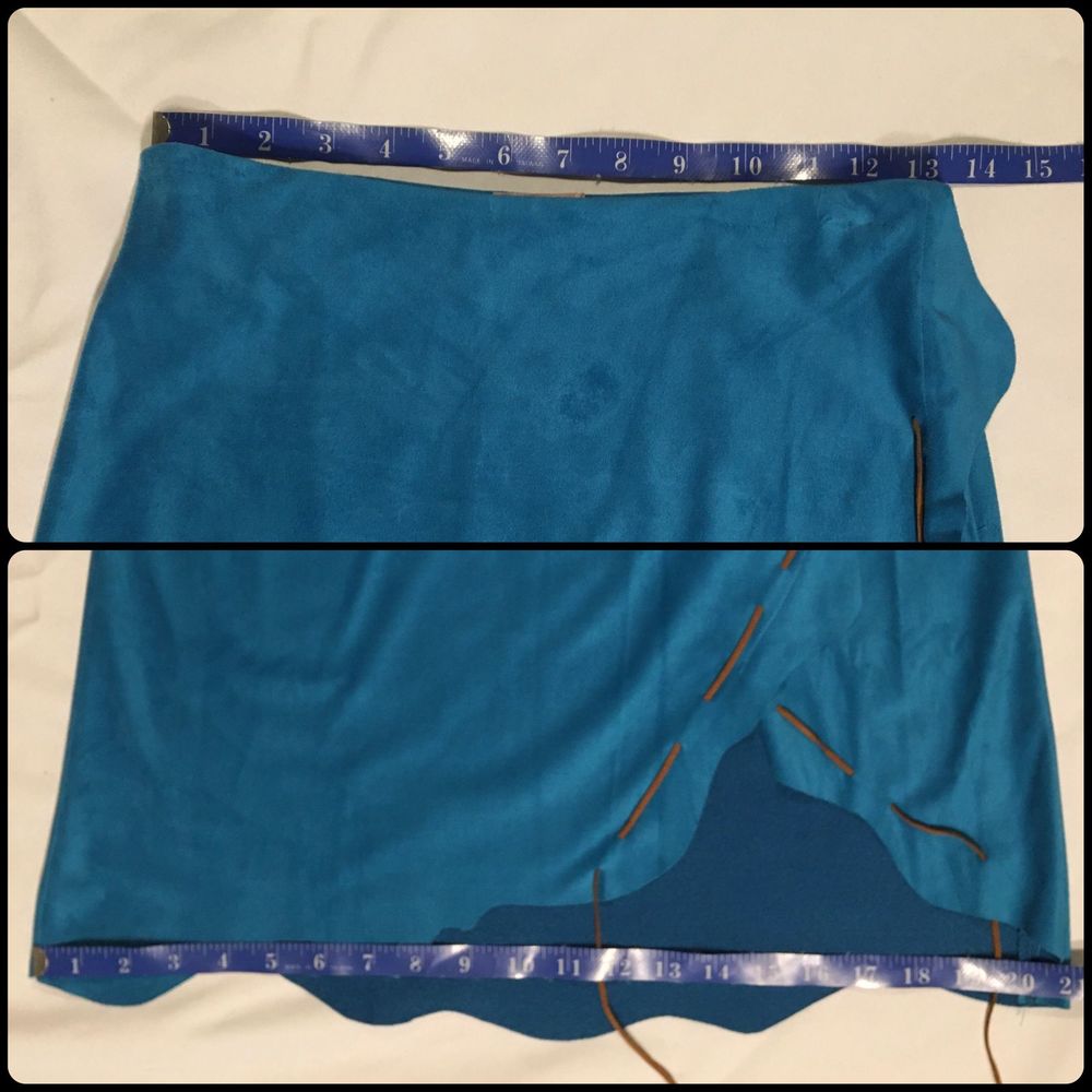 Vintage Sooki Faux Suede 2 Piece Skirt & Top Set - Picture 9 of 16